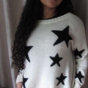 Off white Sweater with stars